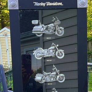 Harley Davidson framed shadow box picture motorcycles of the 80’s